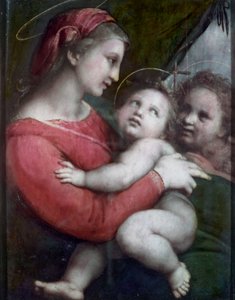 Sátor Madonna, 1512 körül alkotó: Raffaello Sanzio Raphael